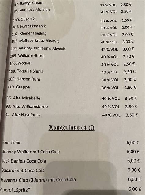 Speisekarte Von Zum Krug Restaurant Lehre