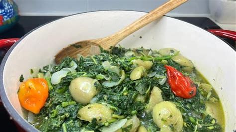 Bitekuteku Recette Congolaise L Gumes Vert Aux Aubergines Callaloo