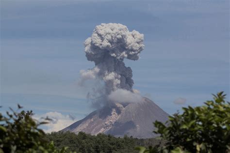 Mount Sinabung Volcano In Fresh Eruptions In Indonesia