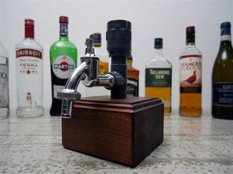Handmade alcohol dispenser - Edge Dispenser with Chrome Tap. Our ...