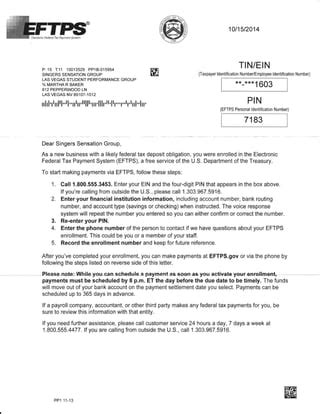 SSG-MUSIC Eftps singers sensatin group irs payment | PDF