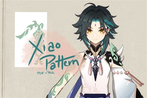 Genshin Impact Xiao Detail Patterns DOWNLOAD ONLY | Etsy 