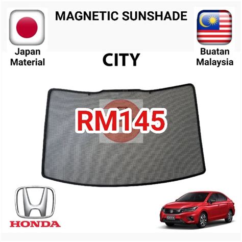 Honda City 2021 Rear Windscreen Premium Sunshade 1 Pc Shopee Malaysia