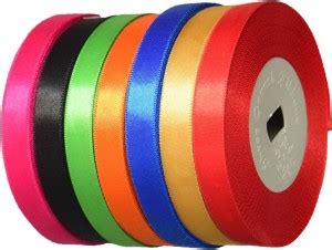 Utkarsh Pack Of Cm X Mtr Multicolor Satin Ribbon For Party