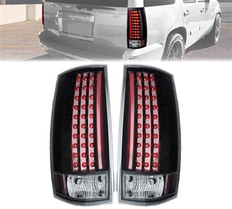 2007 2014 Chevrolet Tahoe LED Tail Lights Black 03 CD07TLEDG3JM