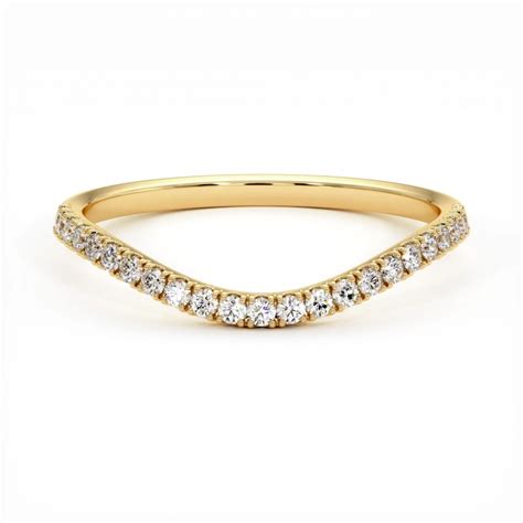 Demi Alliance Diamants Elle Curved Collection Mariage Celinni