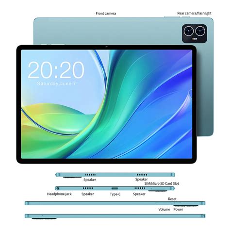 Teclast M50 Tablet Android 13 T606 6GB RAM 128GB ROM 10 1 Tablets PC