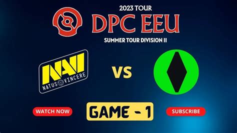 DPC 2023 EEU Summer Tour Division II NAVI Vs Cybercats Game 1 YouTube