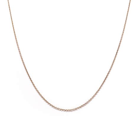 K Gold Rolo Chain Necklace