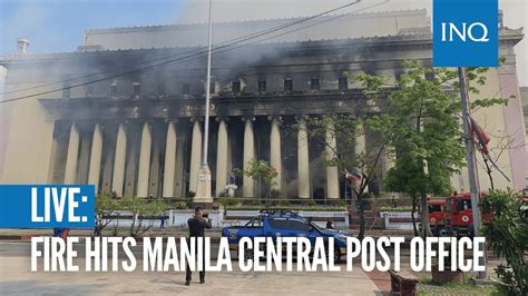 LIVE Fire Hits Manila Central Post Office YouTube