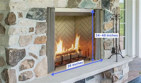 Fireplace Dimensions Size And Measurement Guide Designing Idea