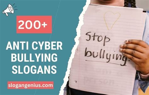 200+ Anti Cyber Bullying Slogans that Promote Kindness