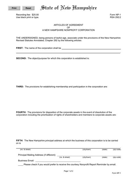 Form Np 1 Fill Out Sign Online And Download Fillable Pdf New Hampshire Templateroller