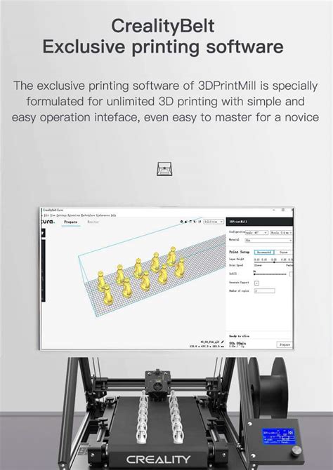 Creality S CR30 Belt 3D Printer CR 30 3DPrintMill US AU UK FREE SHIPPING