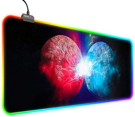 Rgb Mauspad Zpose Led Mauspad Gaming Mauspad Gro Es Amazon De