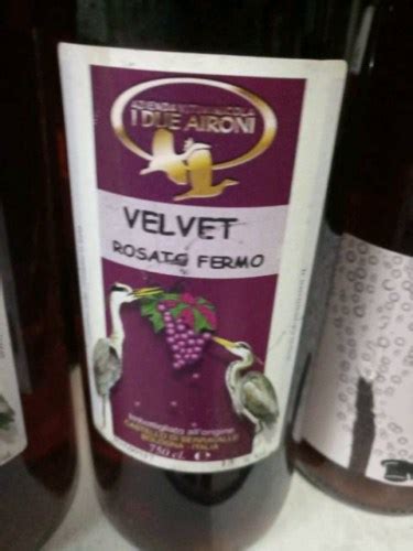 I Due Aironi Velvet Rosato Fermo Vivino US