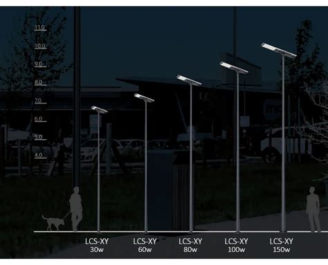 Lecuso New Outdoor 30w 60w 80w 100w 120w 150w Integrated Industrial All In One Solar Led Street