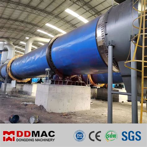 Single Double Triple Pass Cyclinder Rotary Drum Dryer For Biomass