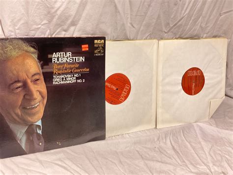 ARTUR RUBINSTEIN three Favorite Romantic Concertos 1971 Music Record Vinyl Lp Album Rca Red Seal ...