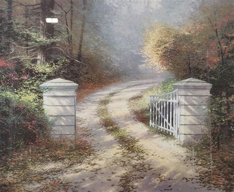 Lot - Thomas Kinkade "Autumn Gate" Print