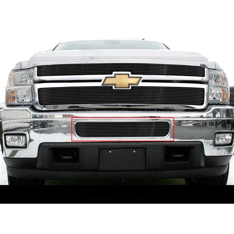 Fit Chevy Silverado Hd Hd Bumper Billet Grille