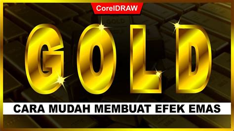 Membuat Tulisan Warna Emas Pada Coreldraw Ide Perpaduan Warna Images