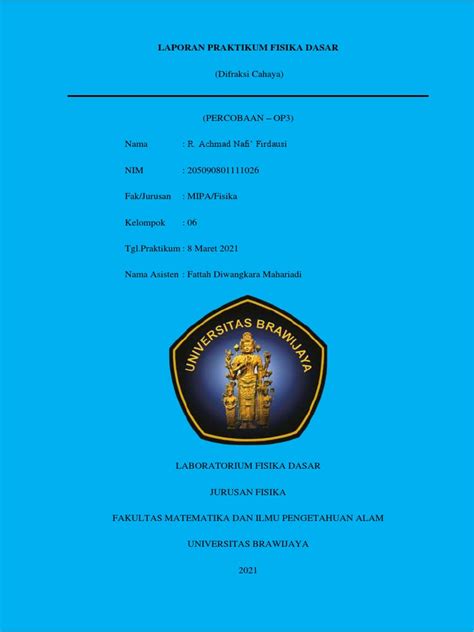 Laporan Praktikum Difraksi Cahaya Pdf