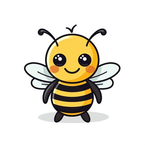 Premium Ai Image Cartoon Bee With Big Eyes And A Smile On Its Face