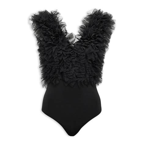 Black Mesh Bodysuit 3147214 Truworths