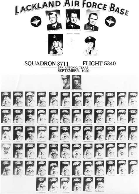 1950 59 Lackland Afb Tx 1950 Lackland Afb Squadron 3711 Flight 5340 The Military Yearbook