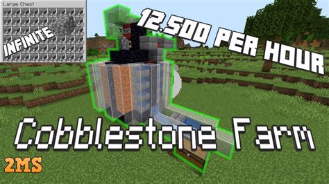 Simple Automatic Cobblestone Farm Minecraft 1 19 YouTube