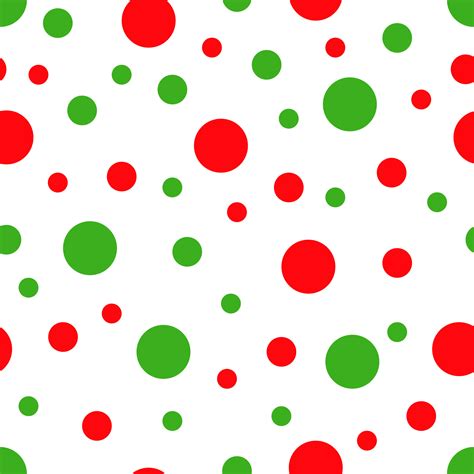 White Background With Red And Green Dots Vector Illustration