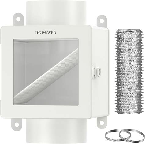 Amazon Indoor Dryer Vent Kit HG Power Metal Dryer Duct Lint Trap