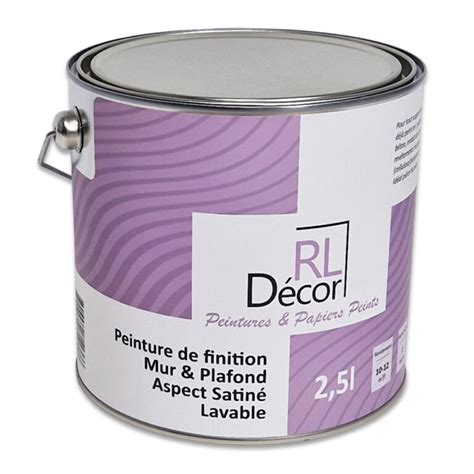 Peinture haut de gamme de finition Blanche aspect satiné Lavable