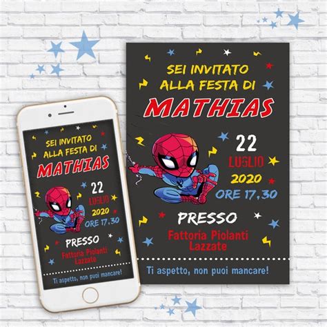 Compleanno Spiderman Etsy Italia