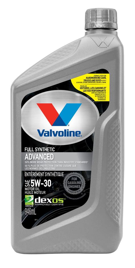 Valvoline Advanced Full Synthetic W Motor Oil Walmart Canada