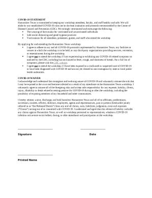 Employment Covid Texas Law Doc Template Pdffiller