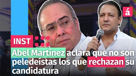 Abel Martínez aclara que no son peledeístas los que rechazan su