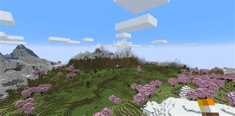 8689842044012782251 A Cherry Orchard In The Mountains Seed Minecraft