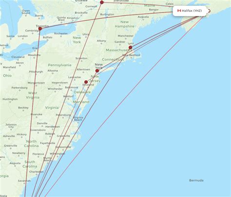 All Flight Routes From Halifax To Orlando Yhz To Mco Flight Routes