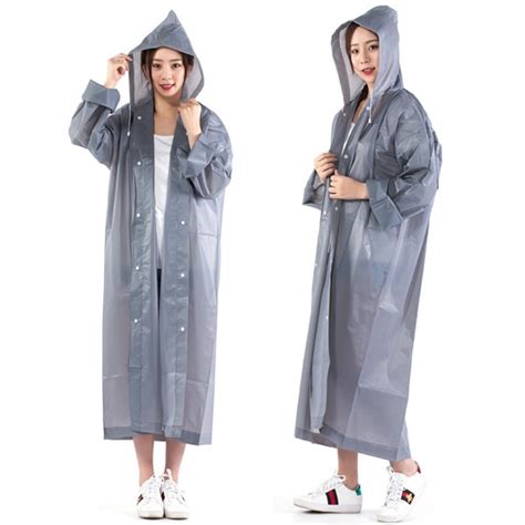 Summercome Rain Poncho Raincoats For Adult Reusable Wrinkle Free Quick