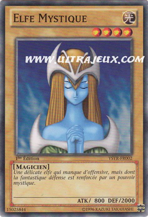 Elfe Mystique YSYR FR002 Carte Yu Gi Oh Cartes à l Unité Français