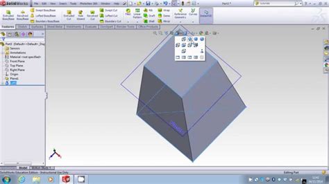 Lofted Boss Base Solidworks Youtube