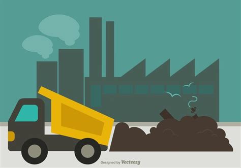 Free Landfill Flat Vector Illustration 134078 Vector Art At Vecteezy