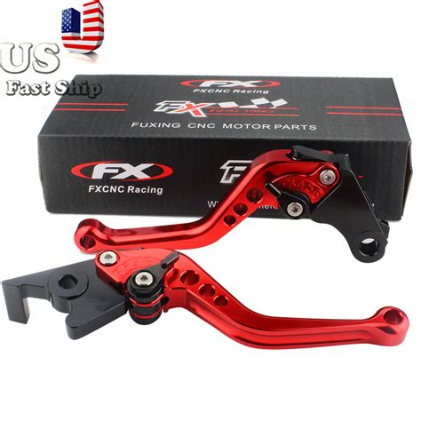 Cnc Short Brake Clutch Levers Red For Yamaha Yfm Raptor R