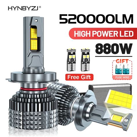 Hynbyzj Faro Led Canbus Para Coche L Mpara Autom Tica Plug N Play De