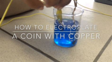 How To Electroplate A Coin With Copper Enhanced Youtube