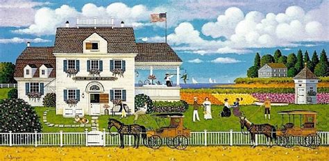 Solve Tea By The Sea Charles Wysocki Jigsaw Puzzle Online With Pieces