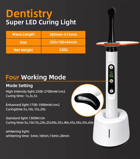 Supply Dental Led Curing Light With Teeth Whitening Wholesale Factory