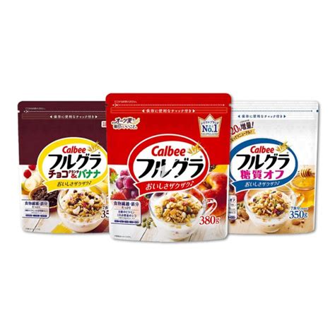 Buy Calbee Frugra Fruits And Granola Assorted Pack Of 3 Japanese Supermarket Online Uk Starry Mart